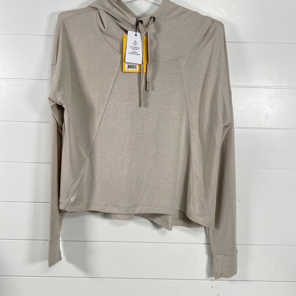 Lole Downtown Pullover Hoodie Womens Large Abalone Heather Eco Conscious LSW4305 - Picture 1 of 16